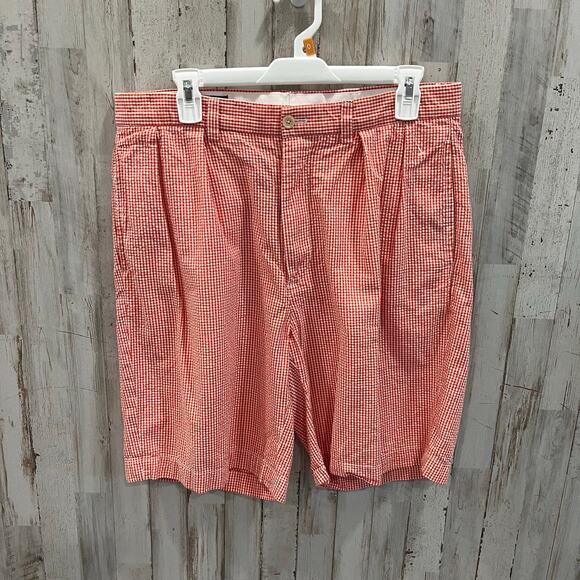 Polo Golf Ralph Lauren Fairway Cotton Shorts Orange Gingham UT Vols Men’s 33 - Picture 1 of 7